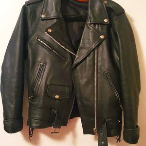 Wilson's Leather Biker Jacket - Woman's Size Medium